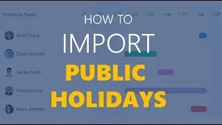 How to Import Public Holiday in Leave Dates