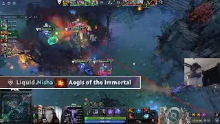 Gorgc & Yapzor reaction to Nisha's Aegis steal utilizing Rubick's stolen X-mark