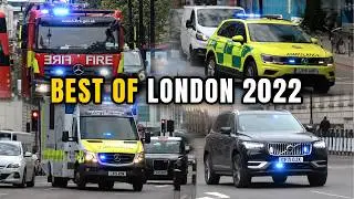 BEST OF LONDON 2022 🚨 Police Cars, Fire Engines & Ambulances responding 🇬🇧
