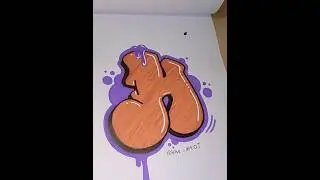 How to draw graffiti letter 