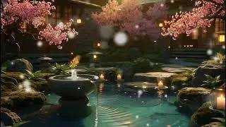 Sakura Sanctuary Sleep Ambience 🌸💧🛏