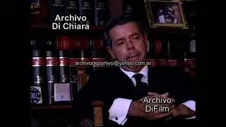 El Juez Norberto Oyarbide llora en una entrevista 1998 BG-0657 DiFilm