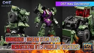 UNBOXING:DREAM STAR TOYS DEVASTATOR 01 :  FORKLIFE  FIGHTERS #unboxing #transformers #devastator
