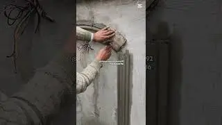 MC work & Construction #front elevation boundary wall #cornice cement #ytshorts #construction mould