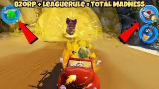 INTENSE League Rule Battle! 🔥 Bzorp + Old Timer Go FULL CHAOS  Beach Buggy Racing 2