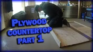 Kitchen countertop Part 1, plywood countertop