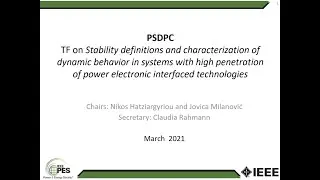 Prof Claudio Canizares: Definition and Classification of Power System Stability Revisited & Extended