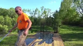 Treating my Gooseneck trailer deck!