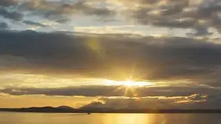 Sunset Over The Ocean Stock Video