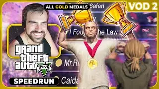 GTA V All Gold Medals Speedrun - Part 2 [Full Livestream]