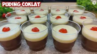 RESEP PUDING COKLAT FLA VANILA YANG ENAK CREAMY DAN NYOKLAT BANGET