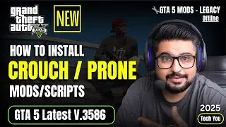 How to Install Crouch Prone Animation Mod in GTA 5 |  GTA V MODDING GUIDE IN HINDI