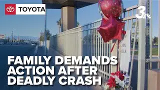 Family calls for safety improvements after fatal pedestrian crash on Nellis Boulevard