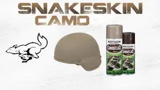 How To Spray Paint Helmet Snakeskin Camo