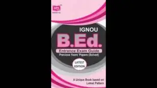 IGNOU BEd Entrance Exam Books