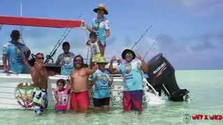 Kite Surfing in Aitutaki, Cook Islands