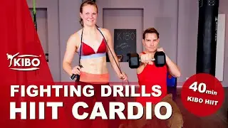 KIBO Kickboxing Fighting Drills HIIT Workout 40min by Dr. Daniel Gärtner (English)