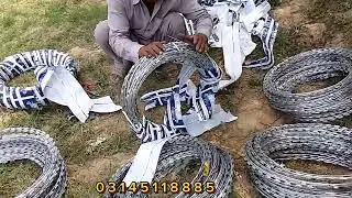 How to install Y Shape Angle Razor Wire Concertina Barbed Wire