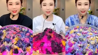 ASMR YY BEST OF LATEST COLORFUL MOUNTAIN ICE/ JEWELRY ICE EATING 