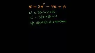 A Factorial Equation | Math Olympiads
