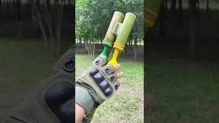 💥Shoot Soda Can with a Handmade Shooter! 🎯🎈 #diy