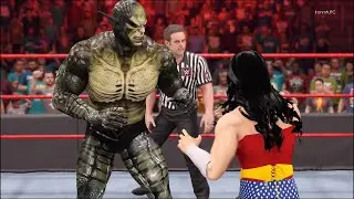 Wonder Woman vs. Abomination - WWE 2K22 - Hardcore Fighters