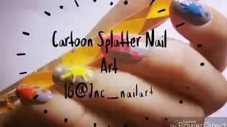 Easy and No Mess Splatter Nail Design | JncNailart