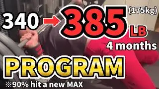 【Жим лежа】Программа 10/8/5: объяснение | Как 30-летний атлет прибавил 20 кг