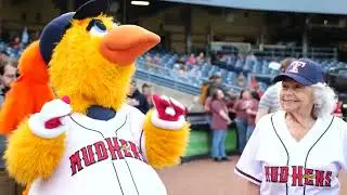 91-year-old Toledoan Throws Out First Pitch At Mud Hens Game