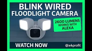 Blink Wired Floodlight Camera | 2600 Lumens Smart Security with Alexa best 2025 @x4profit