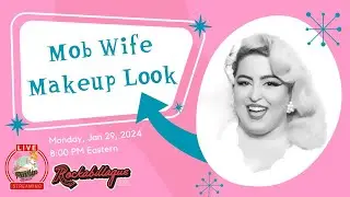 Mob Wife Aesthetic - Easy Makeup Look with Pinup Miami - Rockabillaque LIVE Session