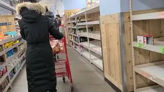 Empty Shelves - Supermarket in New York on Jan 30, 2022