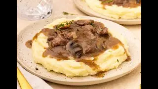 Crockpot Beef Tips and Gravy