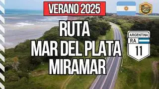 🇦🇷 Ruta Mar del Plata - Miramar 🌞 Verano 2025 ✅ Ruta 11en auto 🚘 Acantilados- Chapadmalal – Playas🏖️