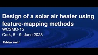 Design of a solar air heater using feature mapping methods