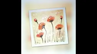 Poppy flowers ｜Pastel Nagomi Art #和谐粉彩 #和谐粉彩教学 #nagomiart #パステル和アート #パステル画 #easydrawing