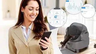 Electric Large Self-Cleaning Cat Litter Box 🧼🐱 | Smart App Control for Multiple Cats!