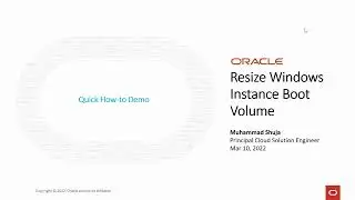Resizing Boot Volume of Windows Instance  in Oracle Cloud - OCI