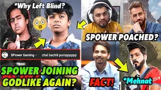 SPOWER JOINING GODLIKE AGAIN?😱 Spero & SID Reply on Spower Being Poached 😲 Mayavi on Team Soul, S8uL