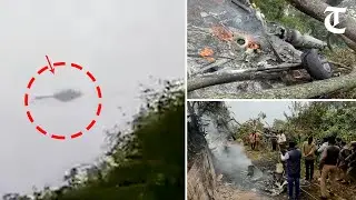 Watch final moments before the ill-fated M 17 helicopter carrying CDS Gen Bipin Rawat crashed