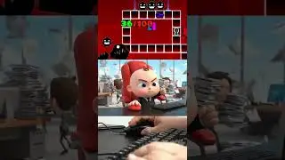 Hungry Pro Baby Boss plays in GD vs Baby Shark - its Not a Tiles Hop Edm Rush #shorts