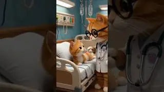 🐾 Cute Cat Doctors Treating Patients | Funny & Adorable Hospital Scene 🐱👩&zwj;⚕️#catshorts #viralshorts