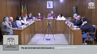 Ple del 30 d'abril del 2025 | Legislatura 2023-2027