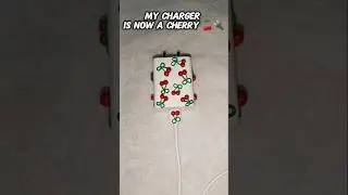 DIY Charger🍒🔌 #viral #trending #craft #diy #youtube #youtubeshorts #shorts #ytshorts