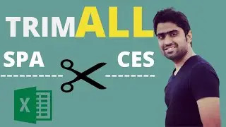How to Remove All Unwanted Spaces in Excel | TRIMALL Function in Excel |Hindi/Urdu✅