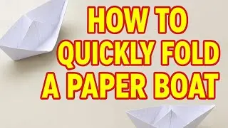 Super Fast Paper Boat Folding Tutorial for Kids | Easy Origami Craft📝 