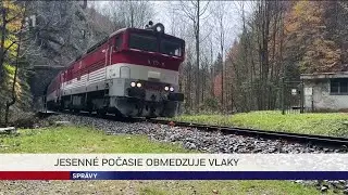 Jesenn&eacute; počasie obmedzuje vlaky 27. 10. 2025 #zssk #zsr #vlaky
