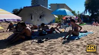 Relaxing Beach Walking on the French Riviera 🇫🇷🏖️ | 4K 60FPS | Mediterranean Sea Sounds