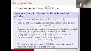 Teoría del Productor: Función de producción, Isocuanta, Isocosto, corto y largo plazo