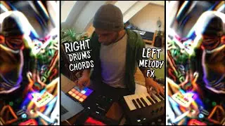 cocoon - LIVE finger drumming (one-handed) + Keys